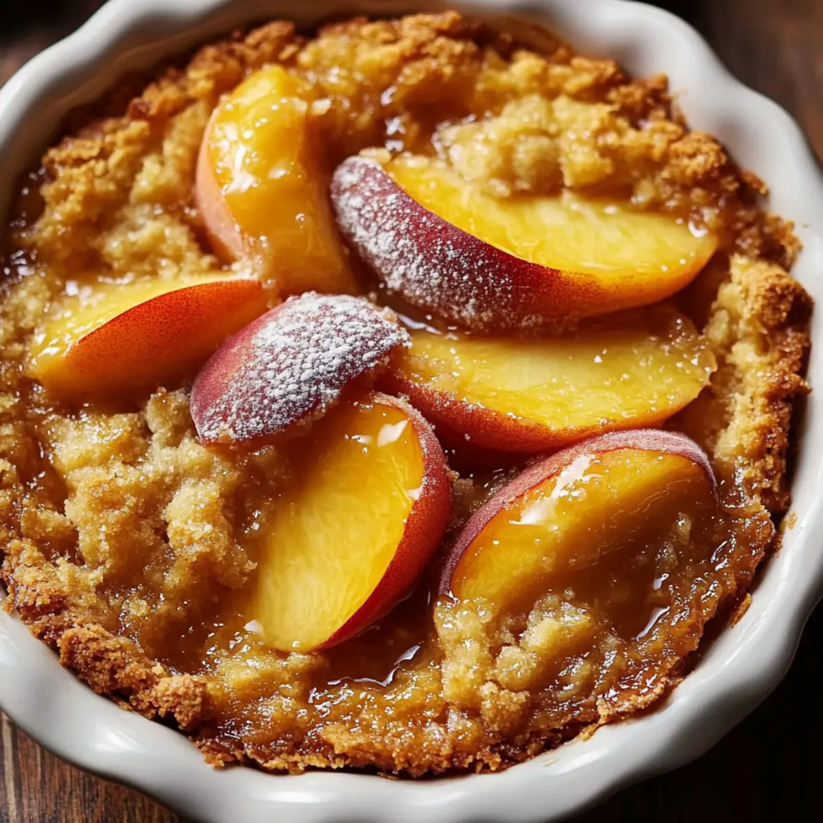 Brown Sugar Peach Cobbler