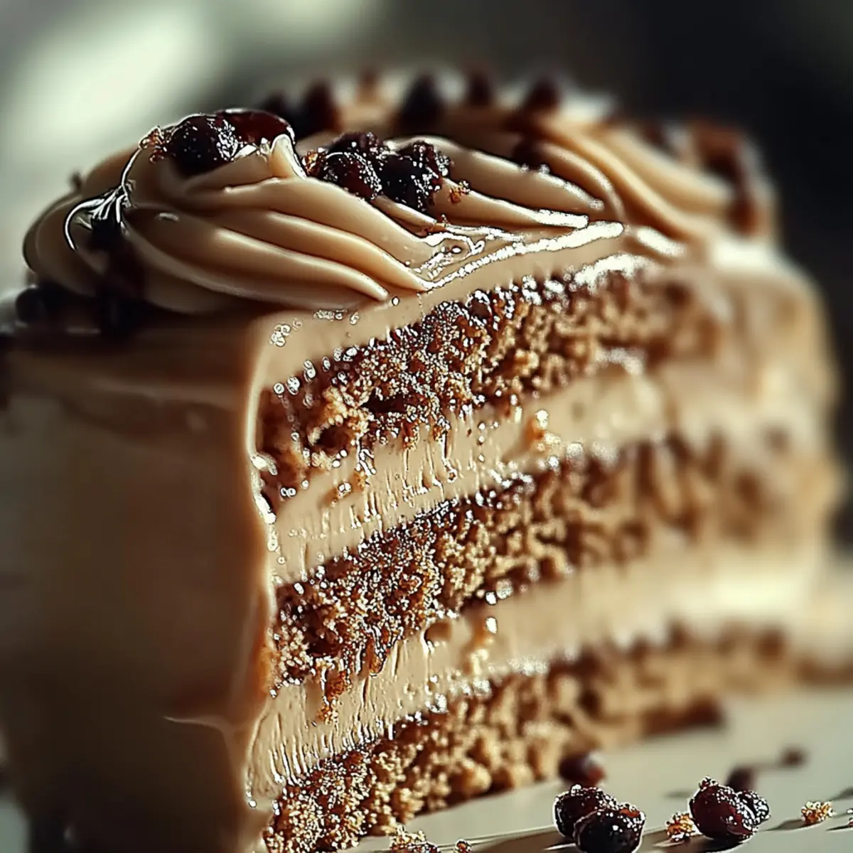 Caramel Coffee Buttercream Cake