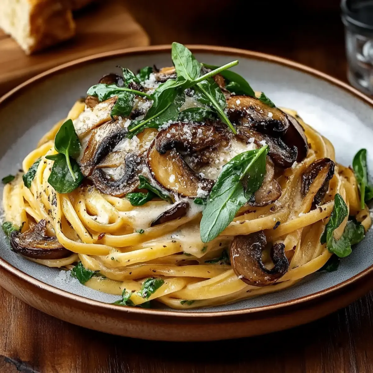Caramelized Leek and Mushroom Gruyere Pasta