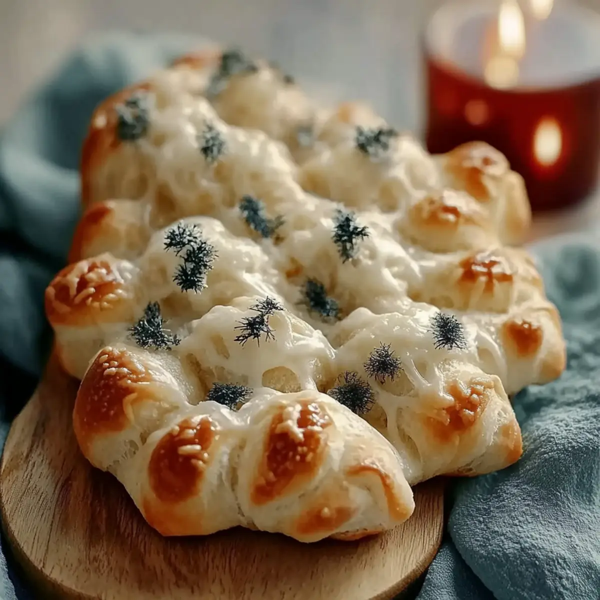 Cheesy Christmas Tree Bread