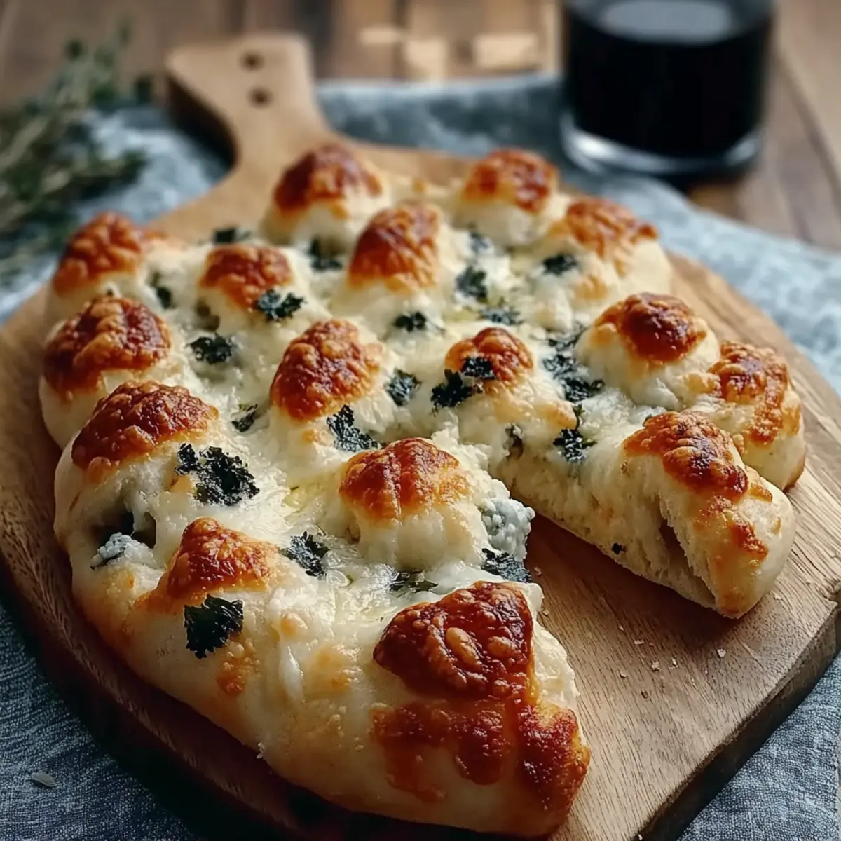 Cheesy Christmas Tree Bread