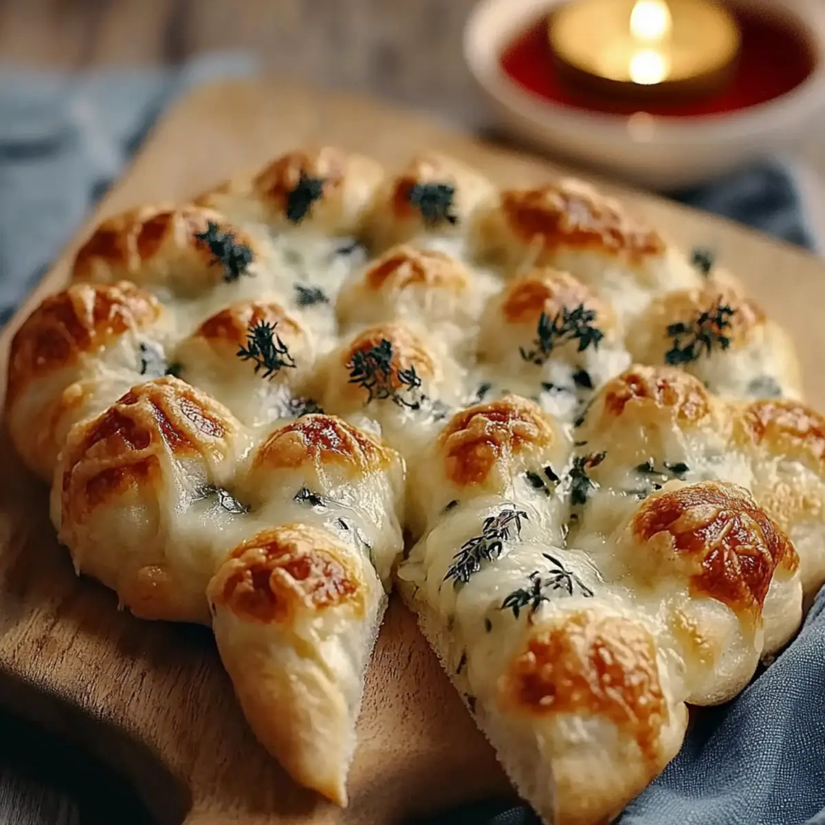 Cheesy Christmas Tree Bread