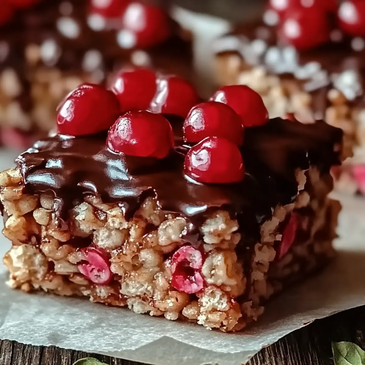 Chocolate Covered Cherry Rice Krispies