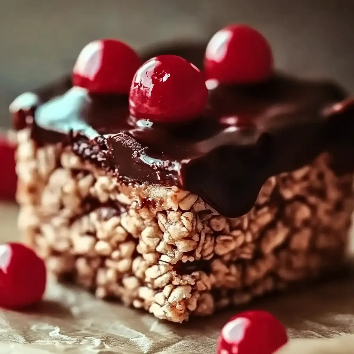 Chocolate Covered Cherry Rice Krispies