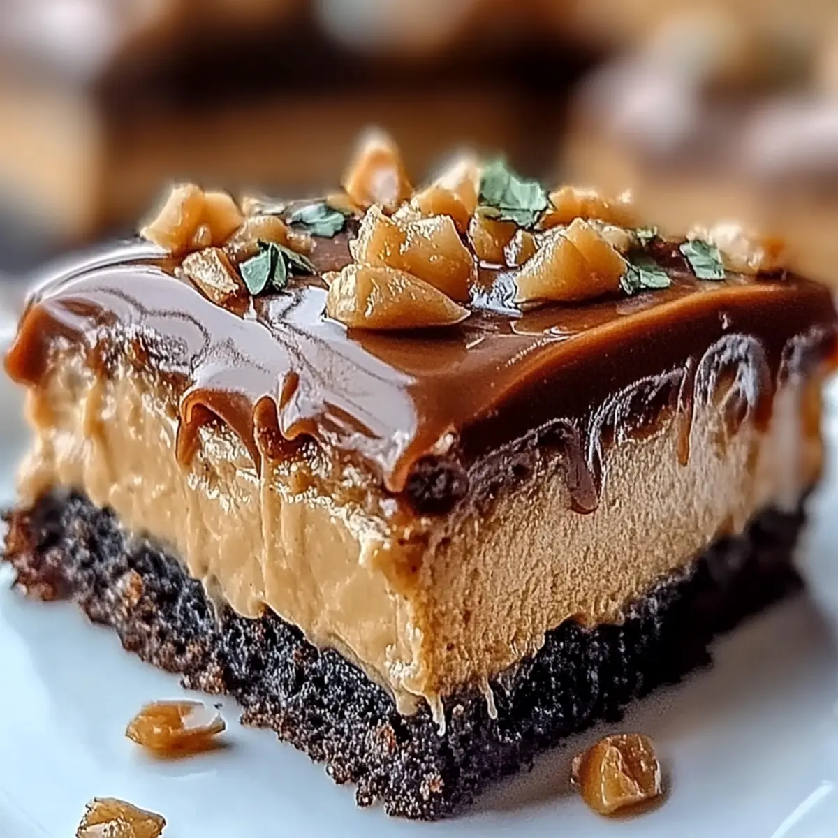 Chocolate Peanut Butter Poke Cake