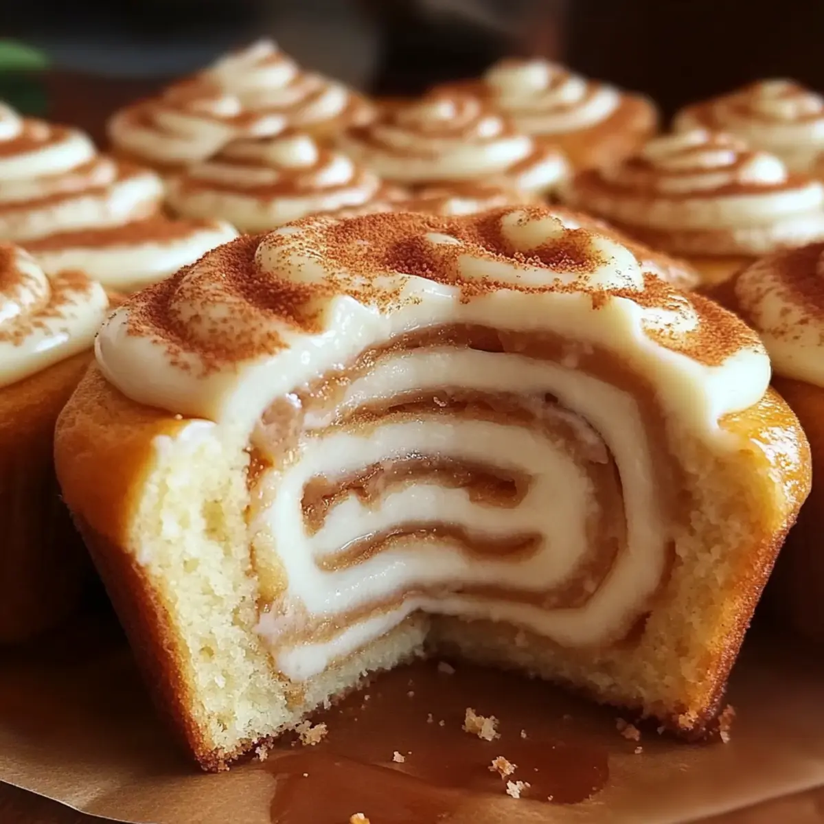 Cinnamon Roll Cupcakes