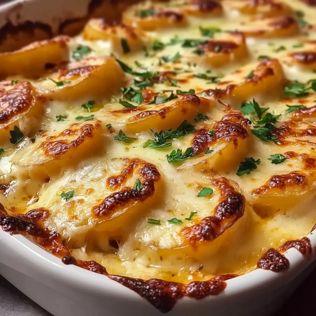 Creamy Cheesy Au Gratin Potatoes