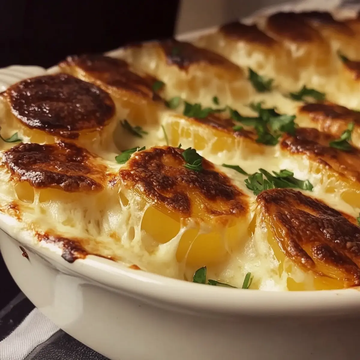 Creamy Cheesy Au Gratin Potatoes