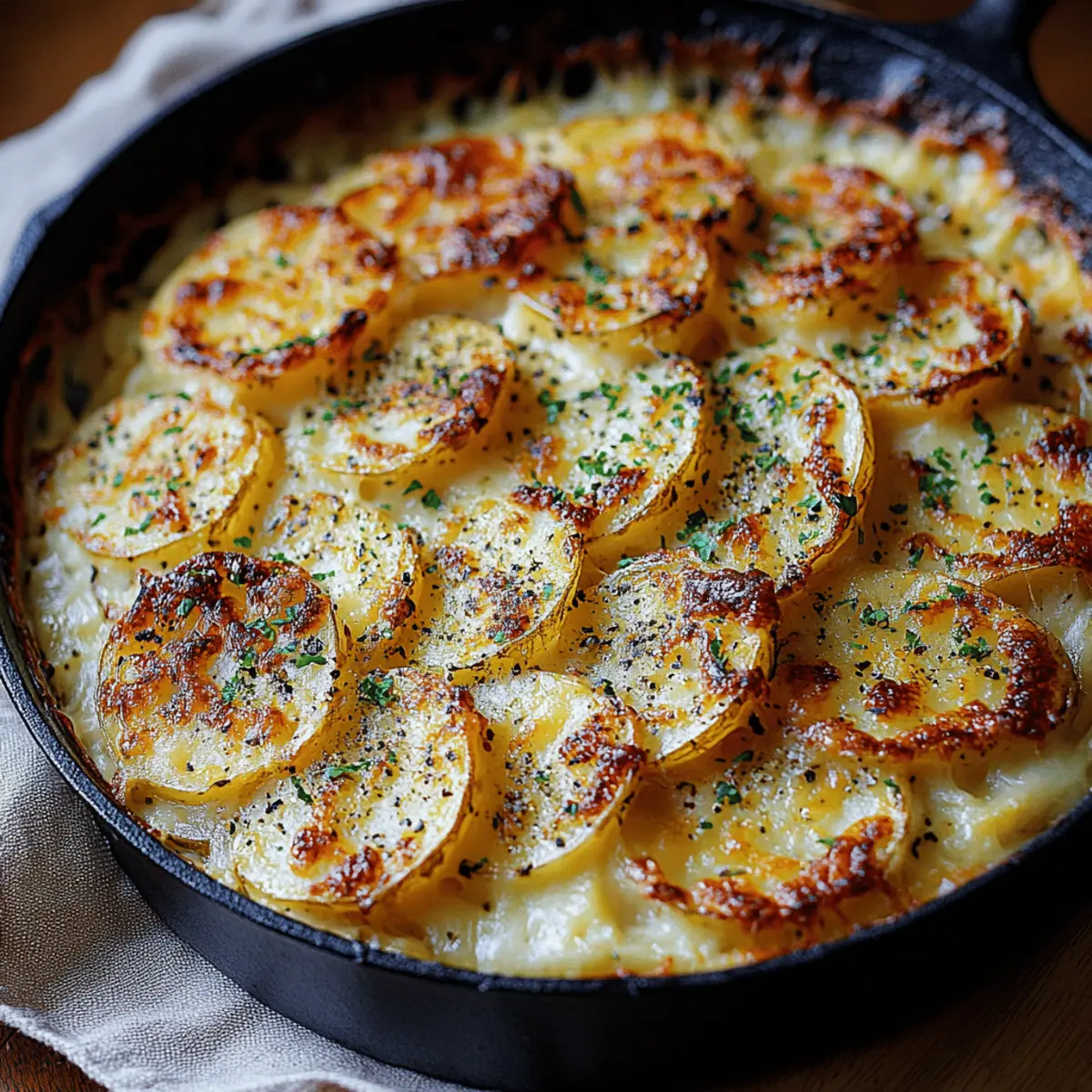 Creamy Cheesy Potato Gratin