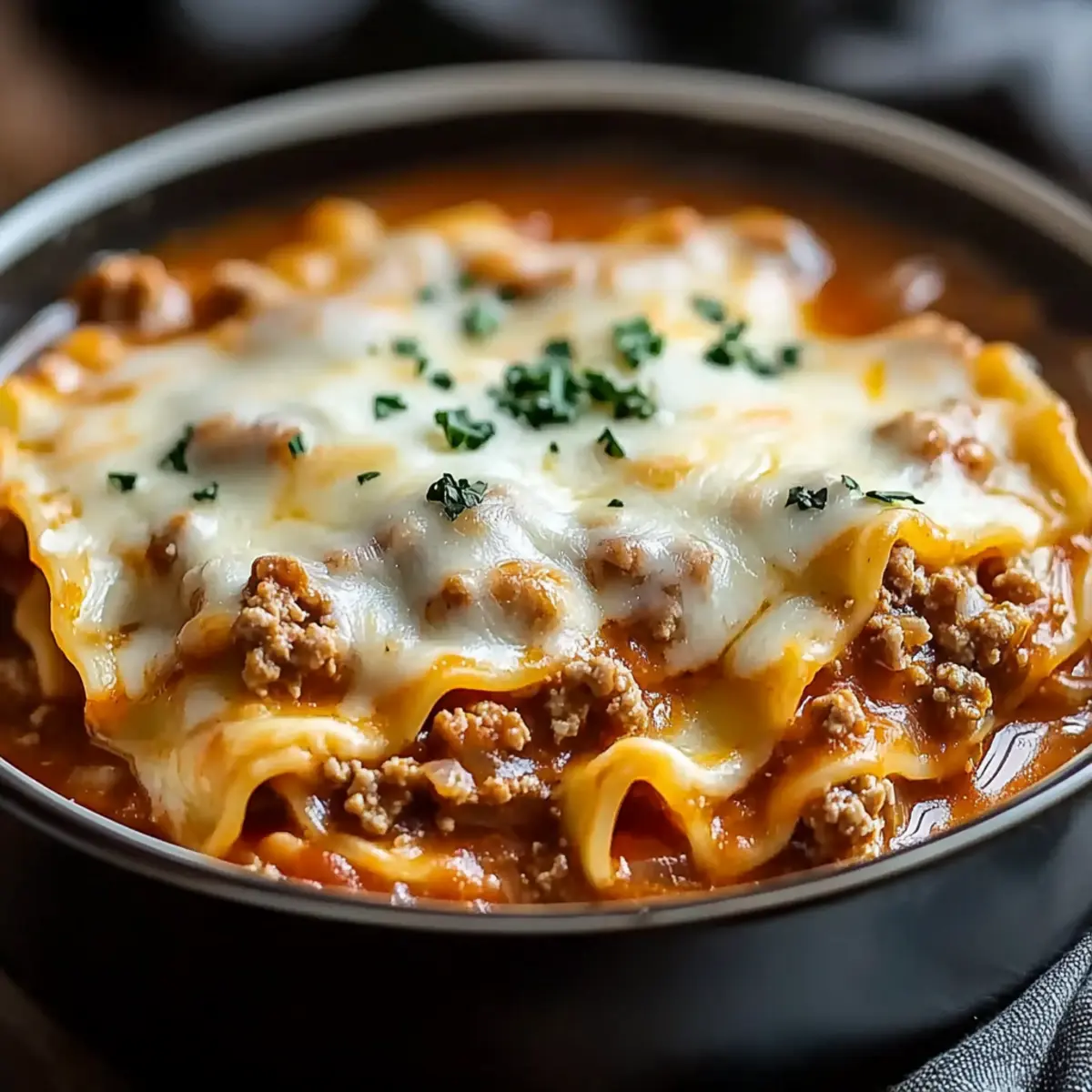 Crock Pot Lasagna Soup