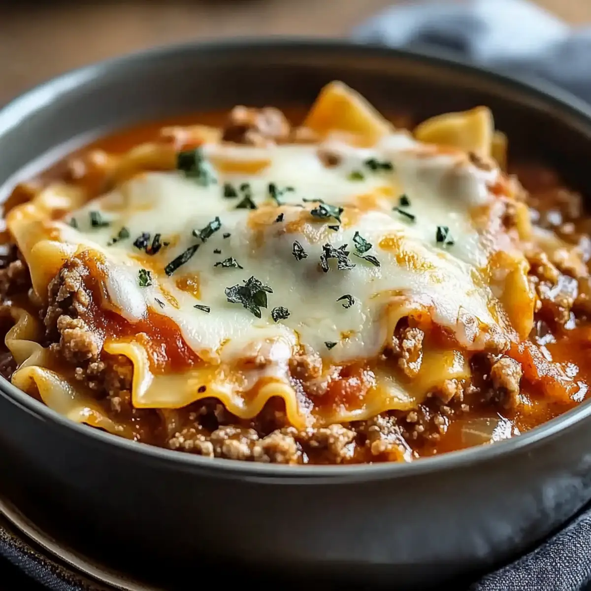 Crock Pot Lasagna Soup