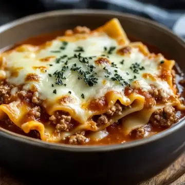 Crock Pot Lasagna Soup