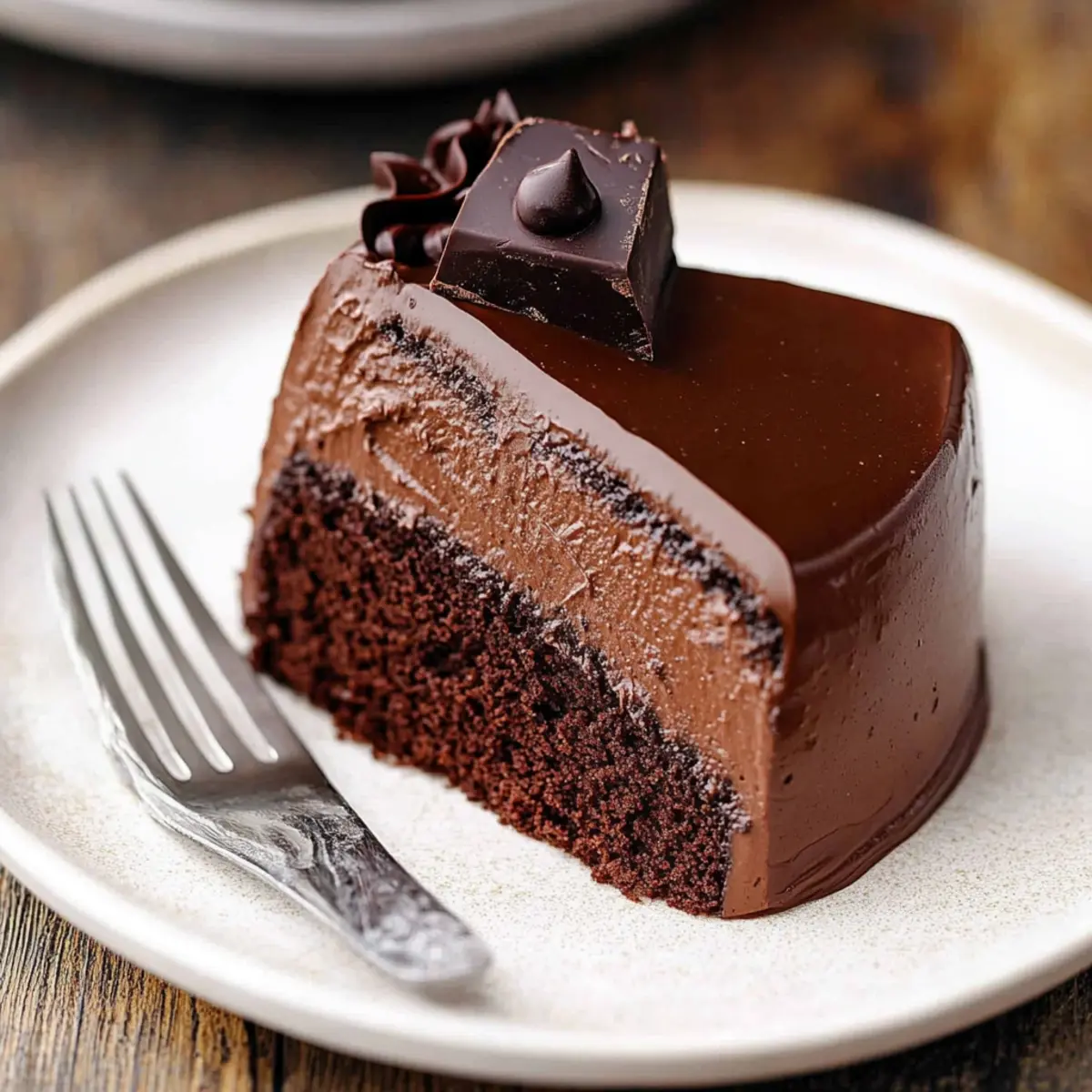 Dark Chocolate Mousse Cake