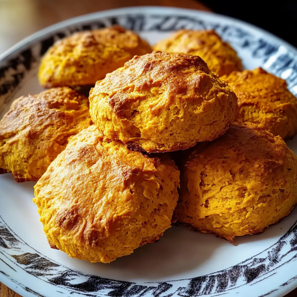 Fluffy Spiced Pumpkin Biscuits