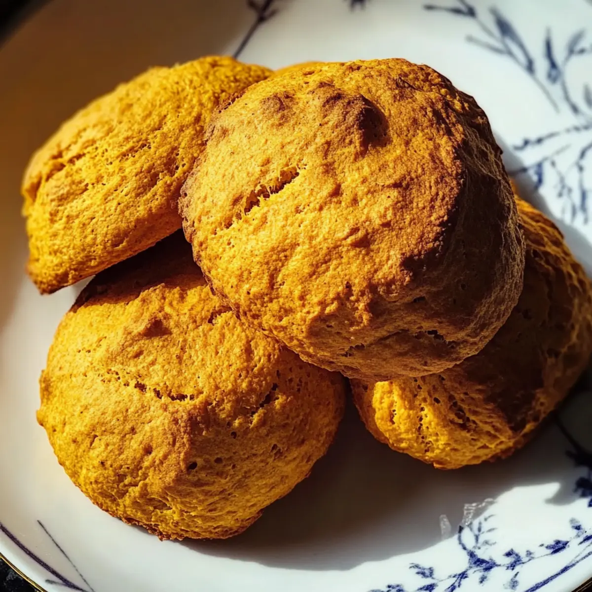 Fluffy Spiced Pumpkin Biscuits