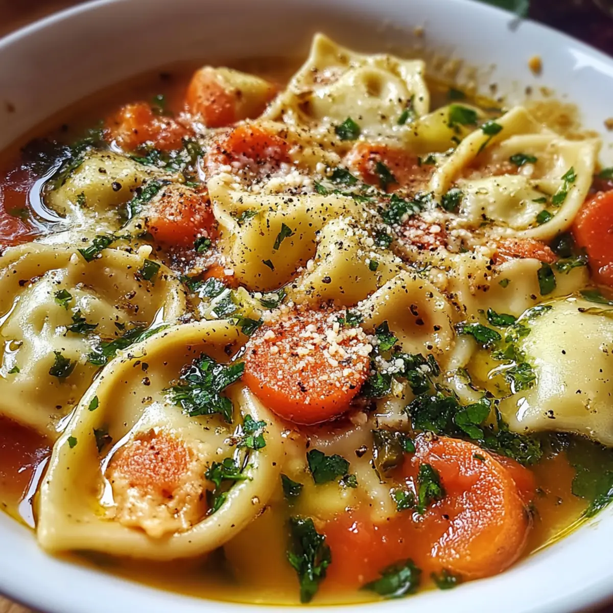 Healthy Tortellini Soup