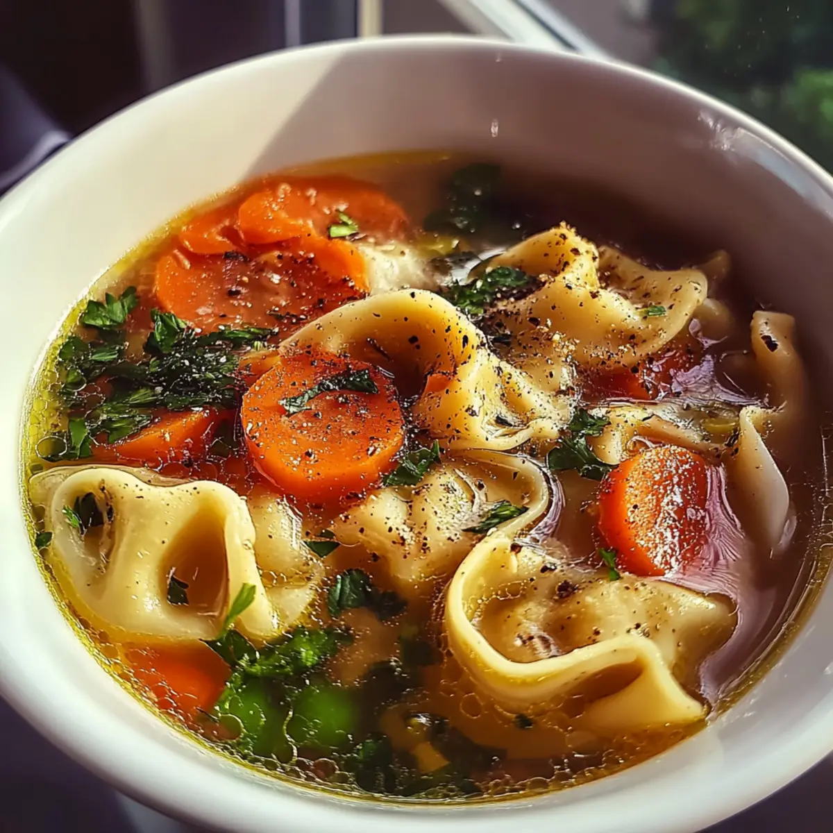 Healthy Tortellini Soup