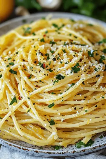 Italian Lemon Garlic Pasta