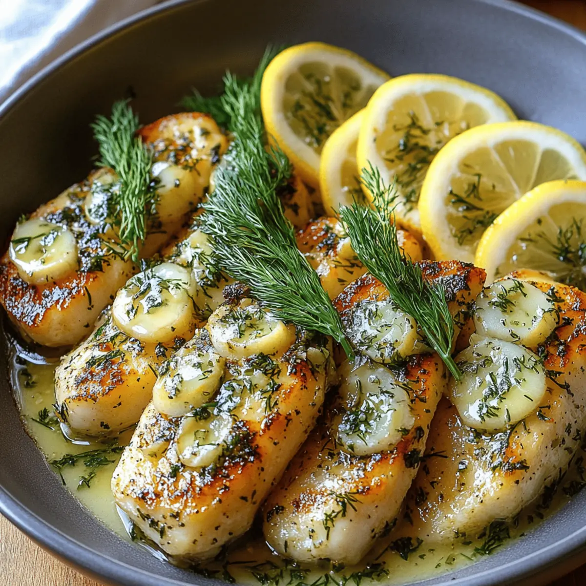 Lemon and Dill Butter Garlic