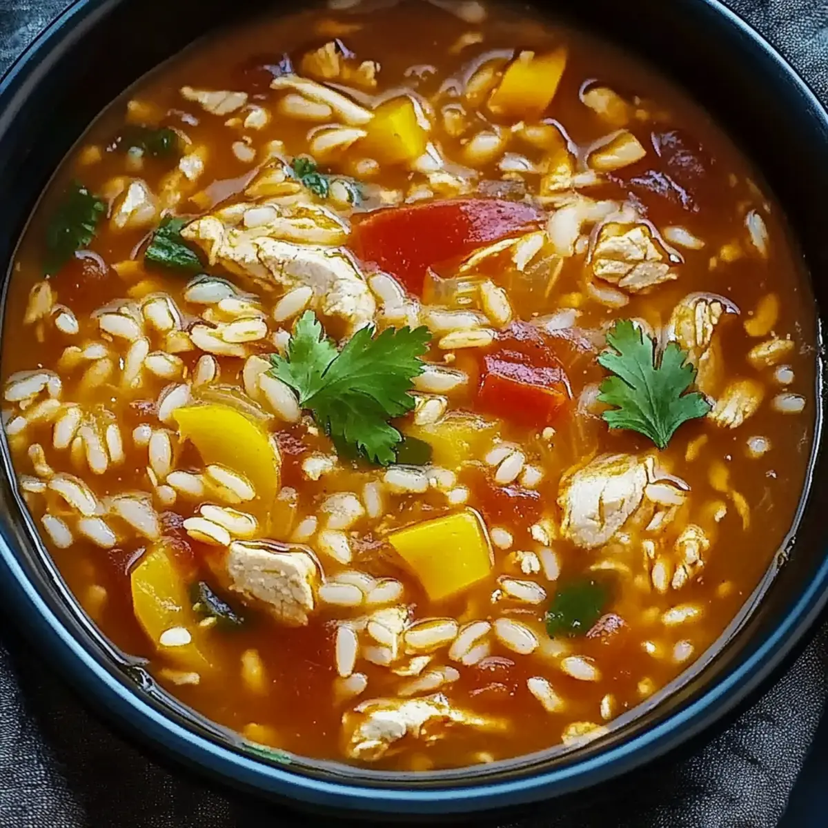 Mexican Chicken Rice Soup