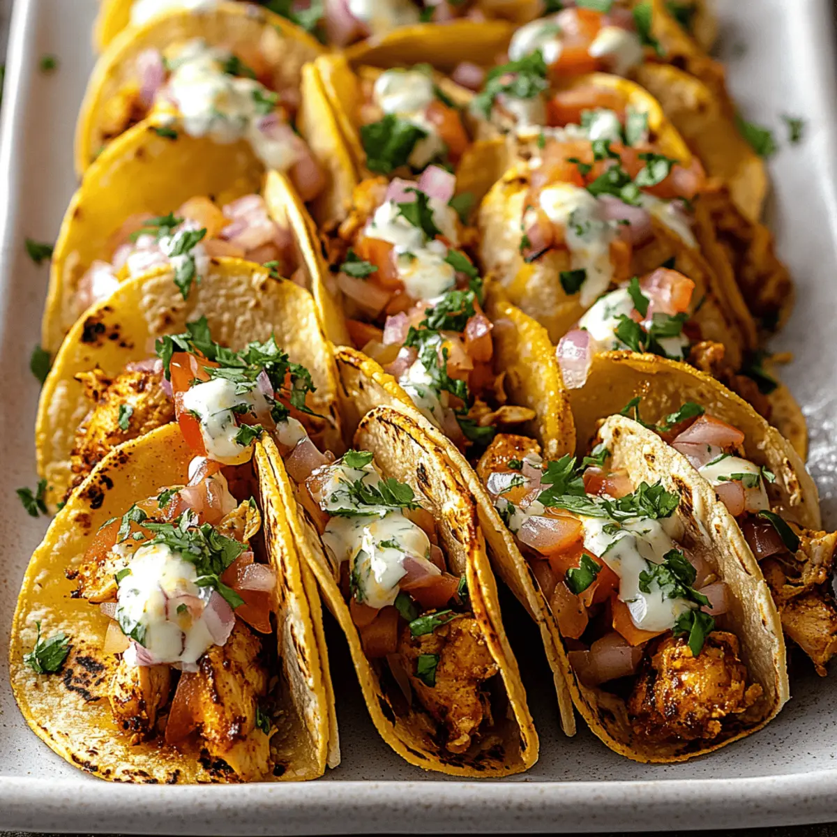 Mini Baked Chicken Tacos