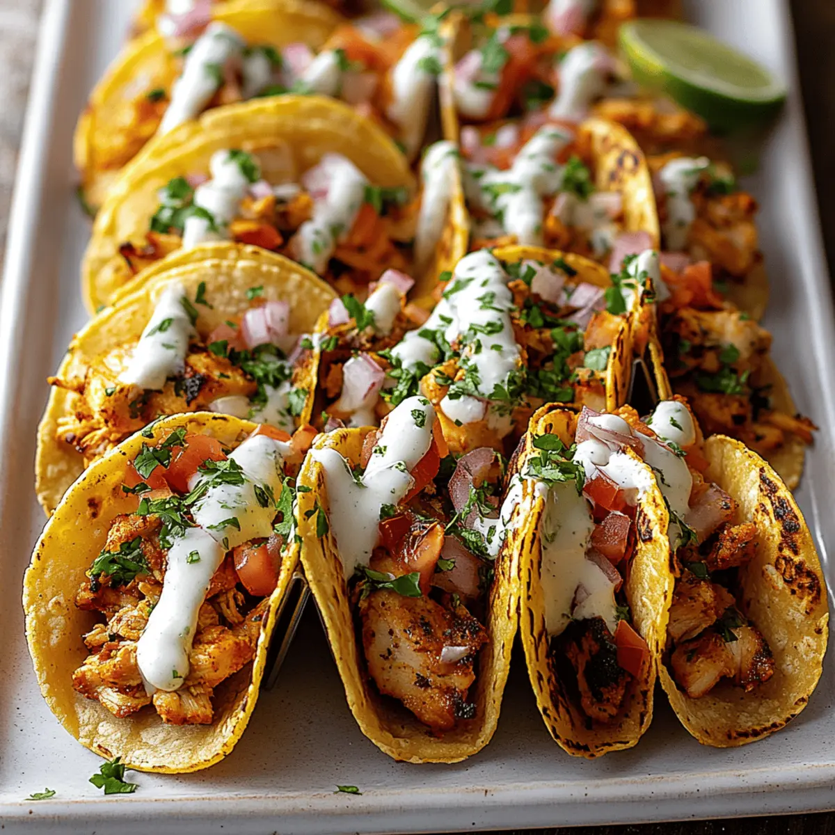 Mini Baked Chicken Tacos
