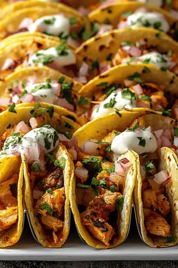 Mini Baked Chicken Tacos