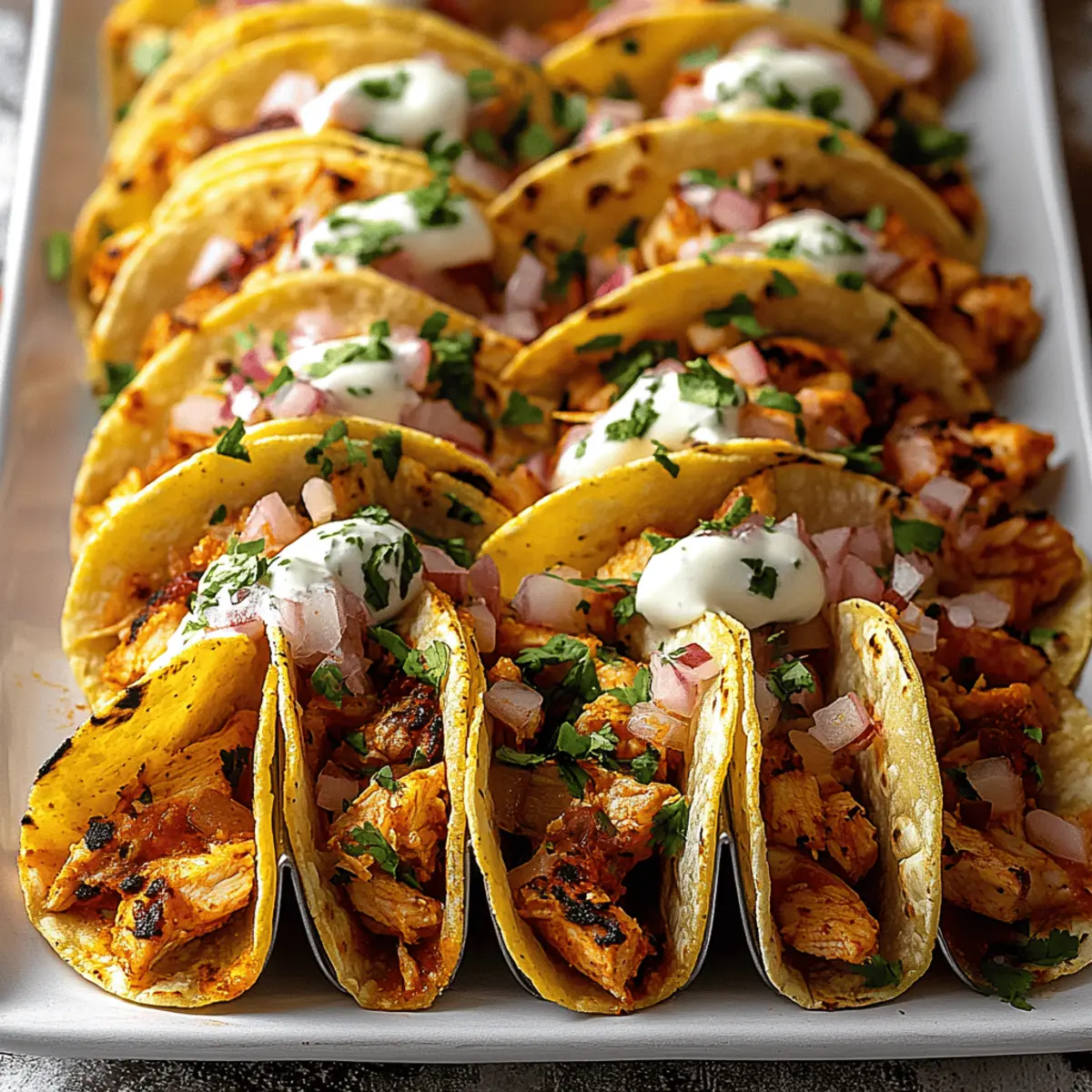 Mini Baked Chicken Tacos