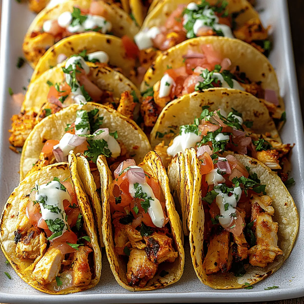 Mini Baked Chicken Tacos