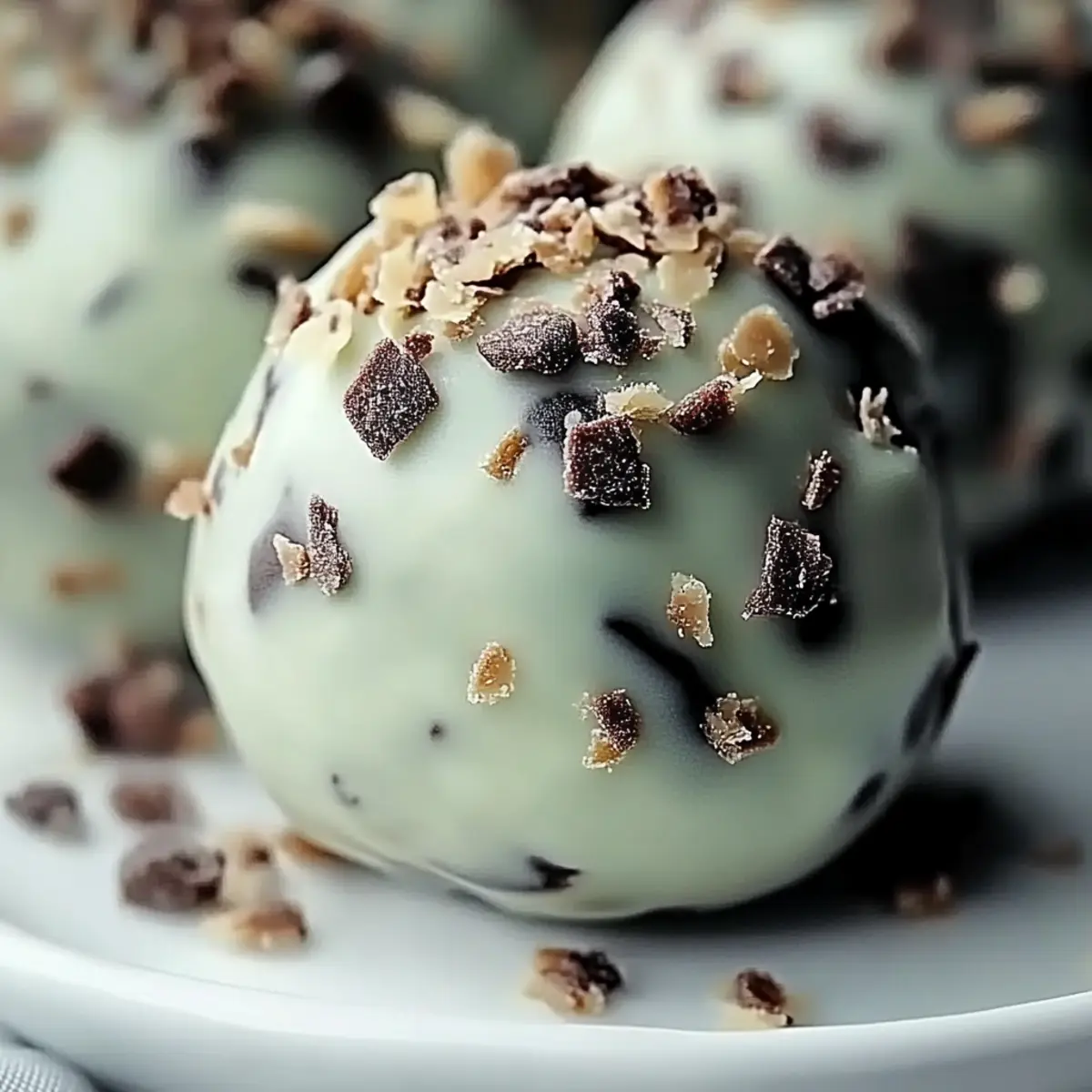 Mint Chocolate Chip Protein Balls