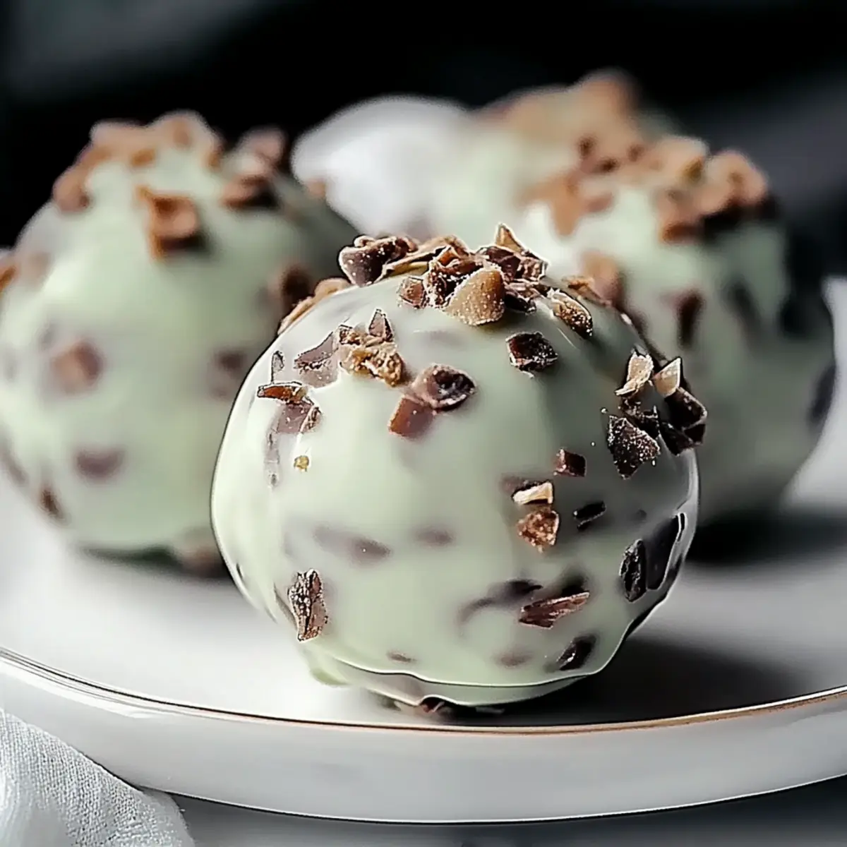 Mint Chocolate Chip Protein Balls