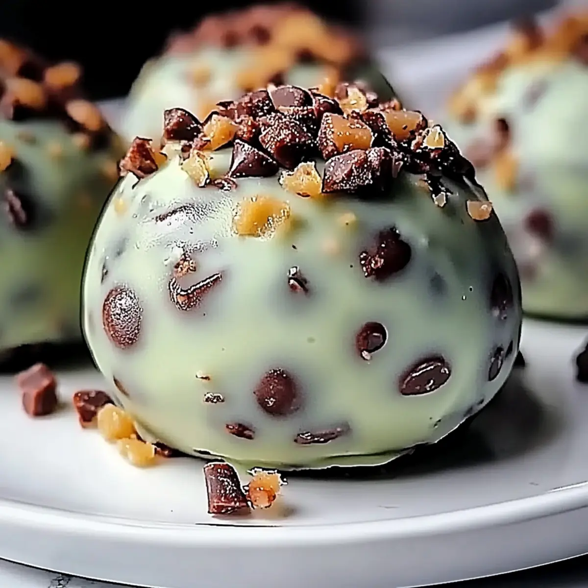 Mint Chocolate Chip Protein Balls