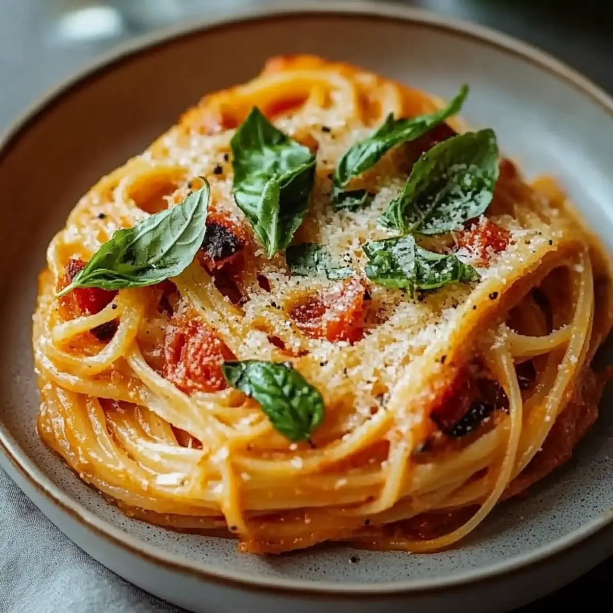 One Pot Creamy Tomato Pasta