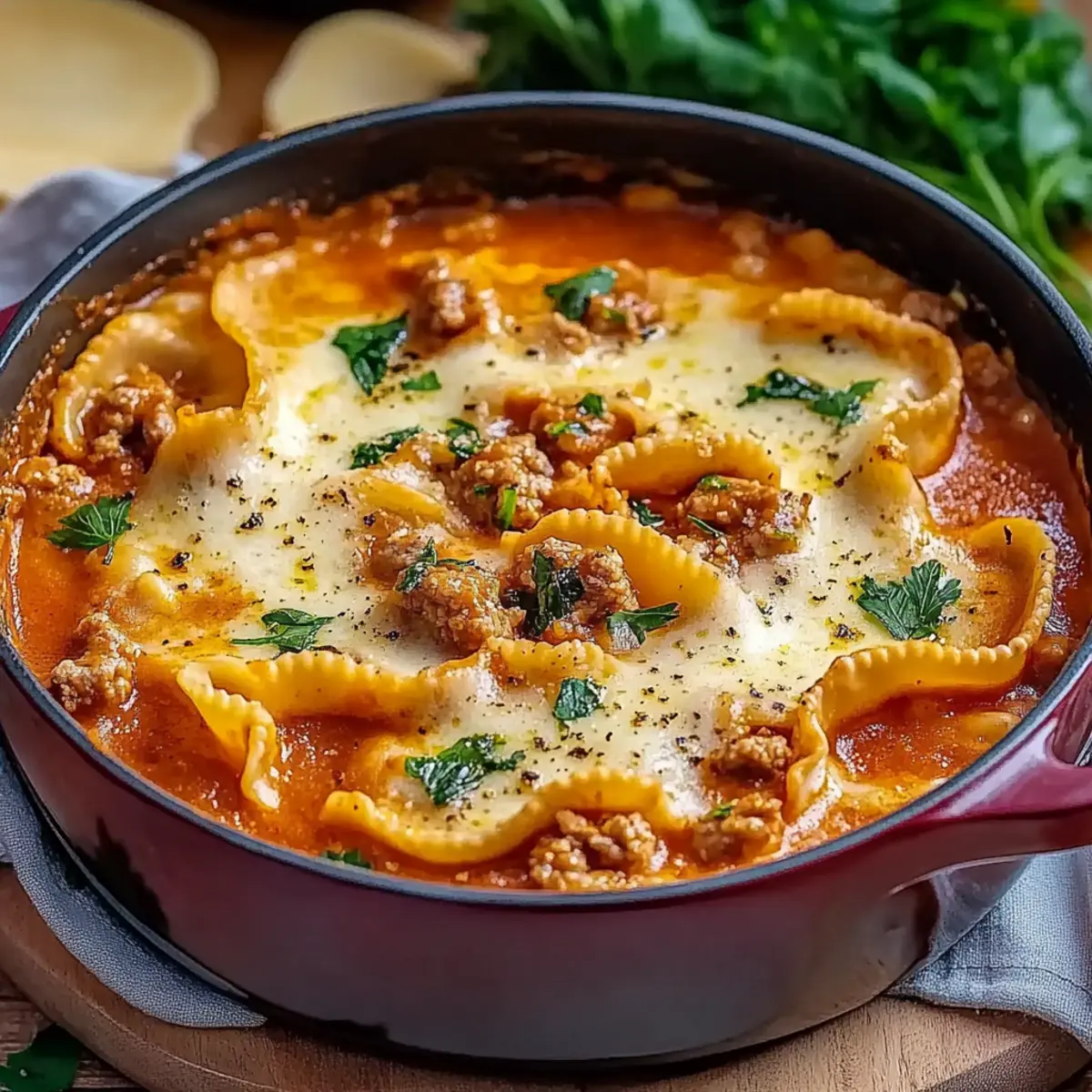 One Pot Ravioli Soup
