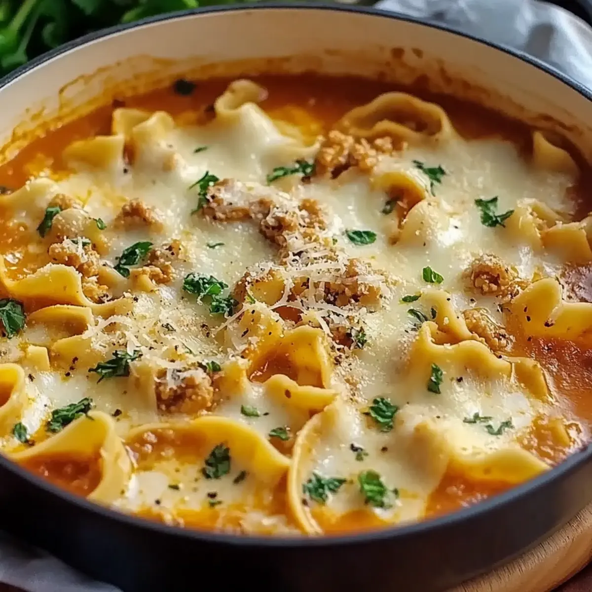 One Pot Ravioli Soup