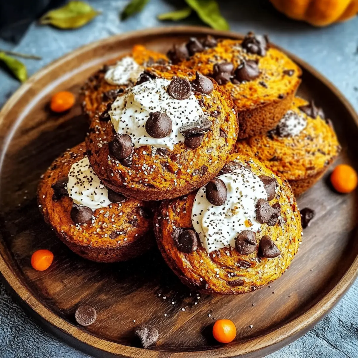 Pumpkin Chocolate Chip Muffins Gluten Free