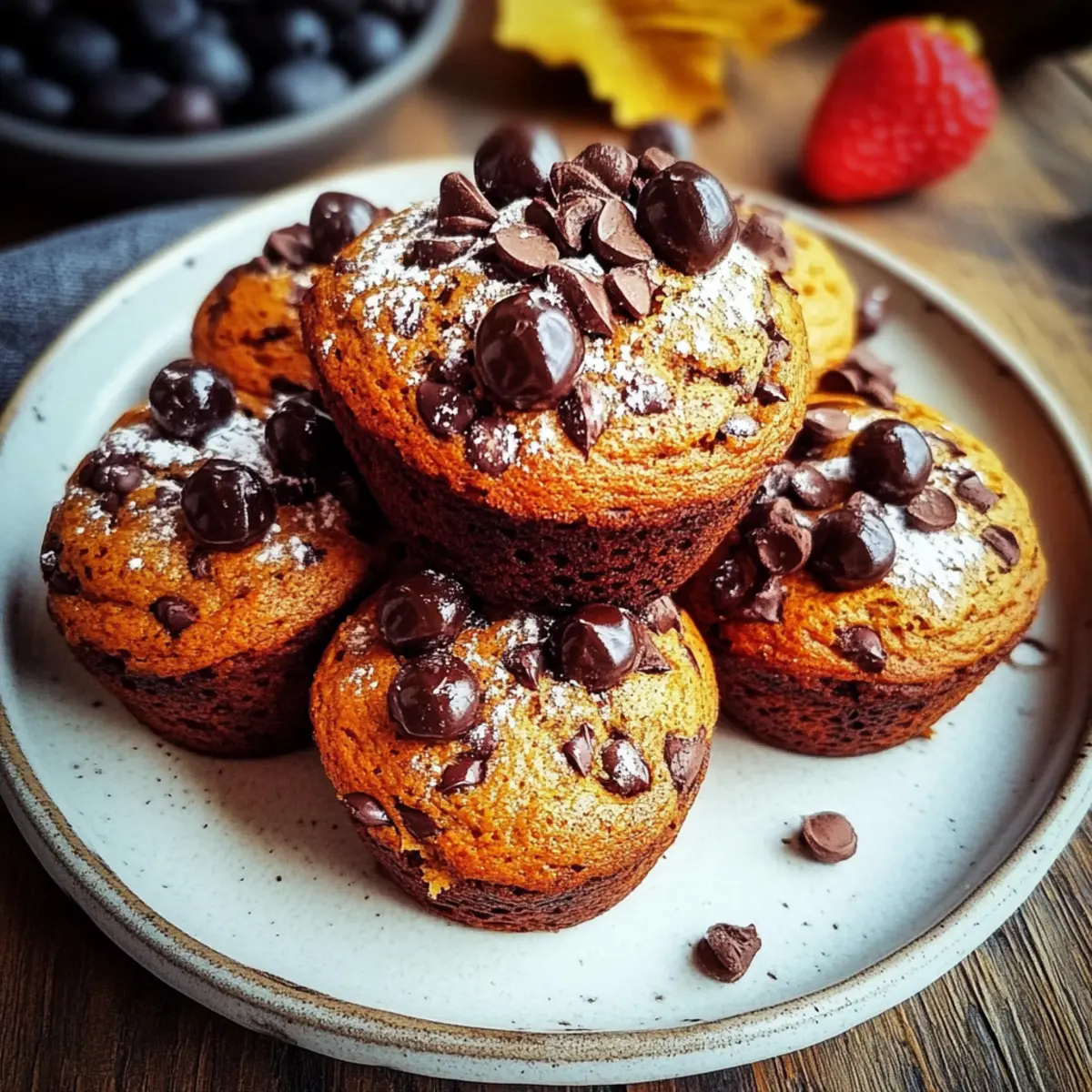 Pumpkin Chocolate Chip Muffins Gluten Free