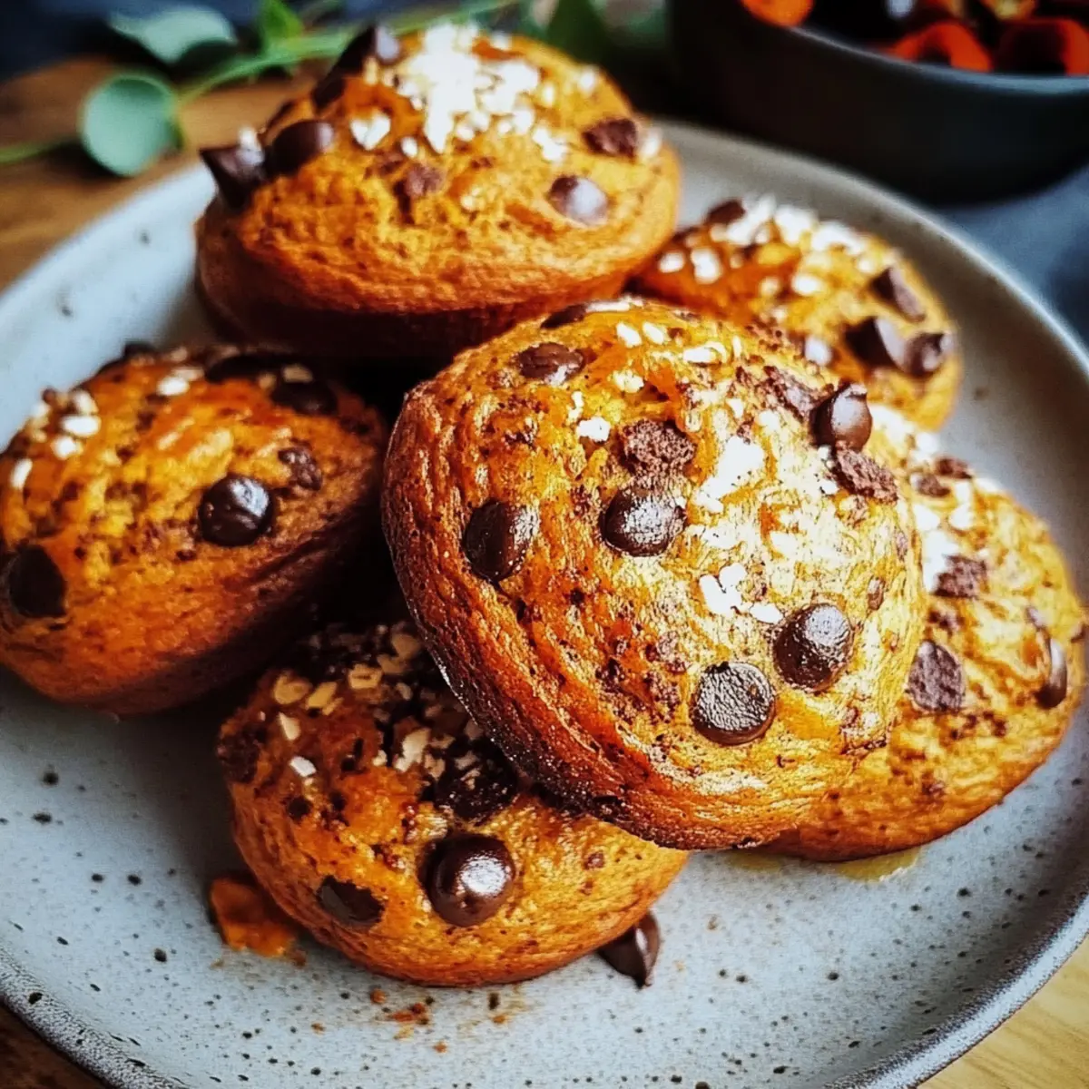 Pumpkin Chocolate Chip Muffins Gluten Free