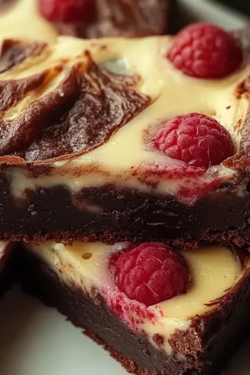Raspberry Swirl Brownies