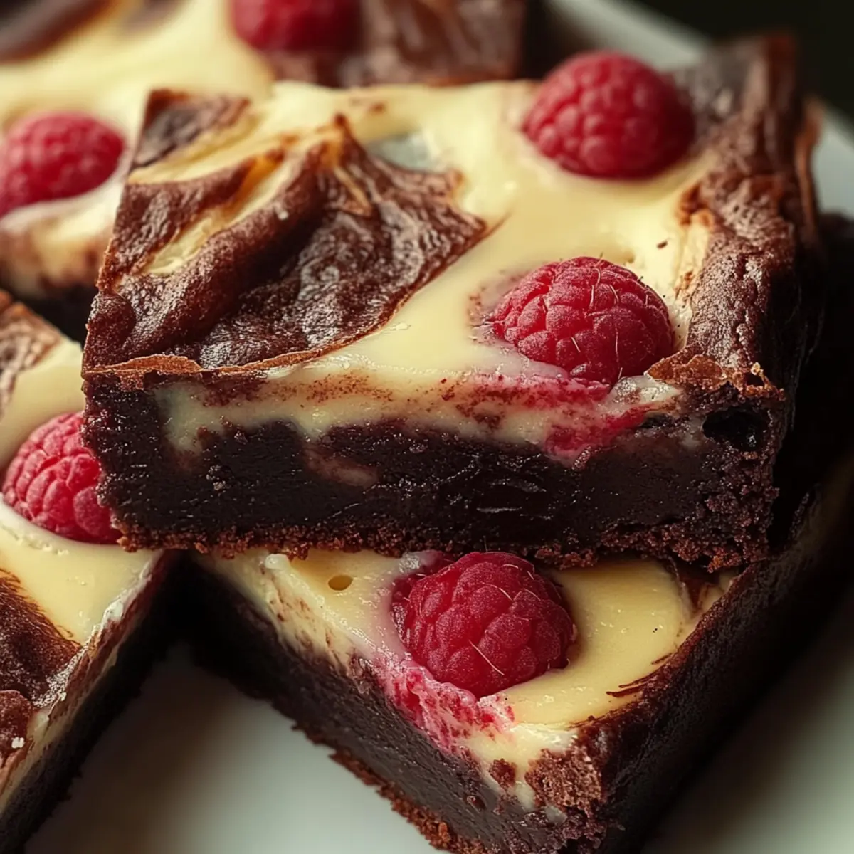 Raspberry Swirl Brownies