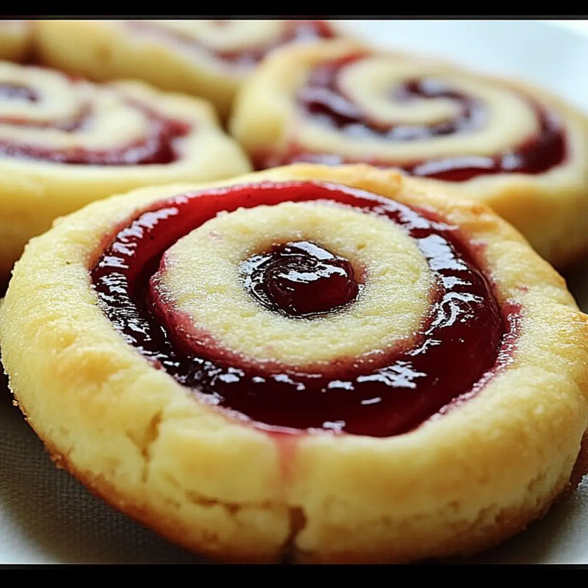 Raspberry Swirl Shortbread Cookies