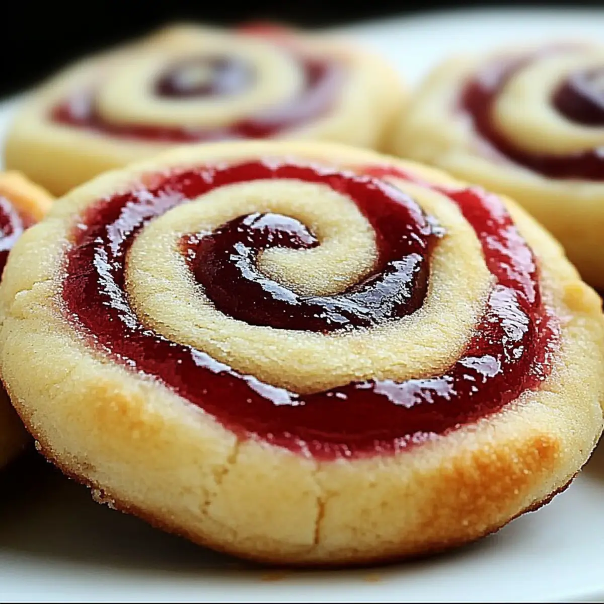 Raspberry Swirl Shortbread Cookies