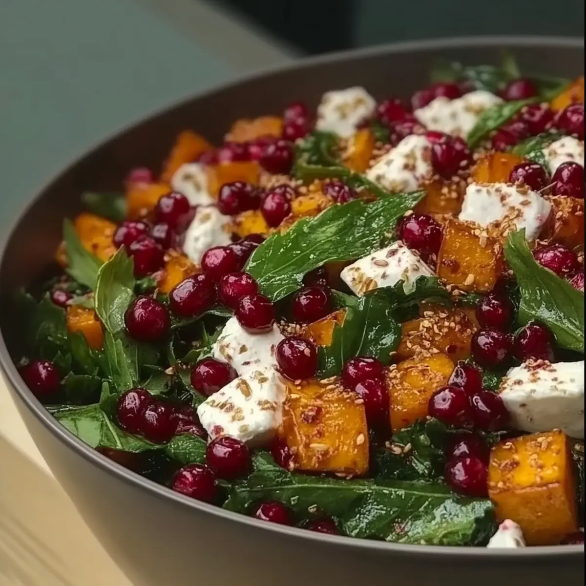 Roasted Sweet Potato and Baby Kale Salad