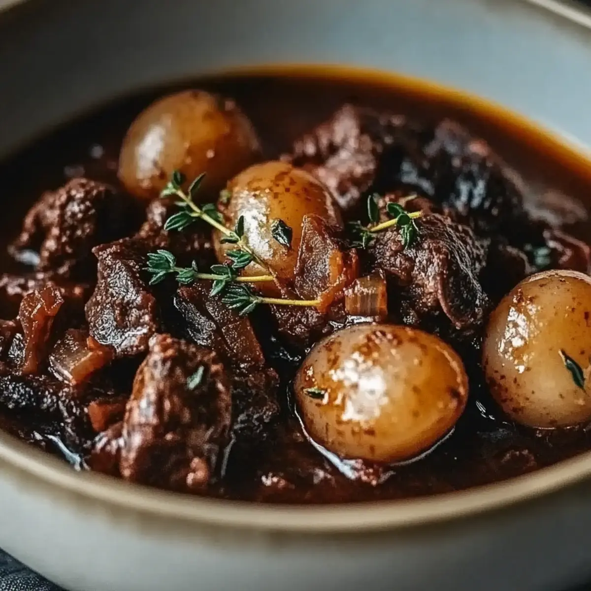 Slow-Cooked Beef Bourguignon