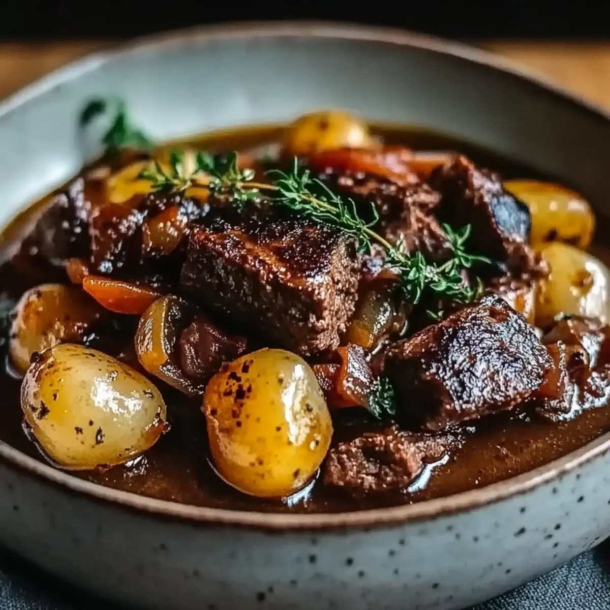 Slow-Cooked Beef Bourguignon