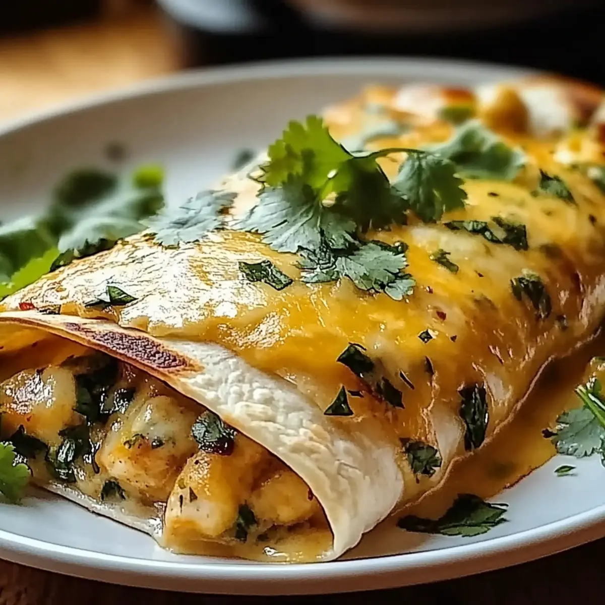 Spicy Hatch Chile Enchiladas