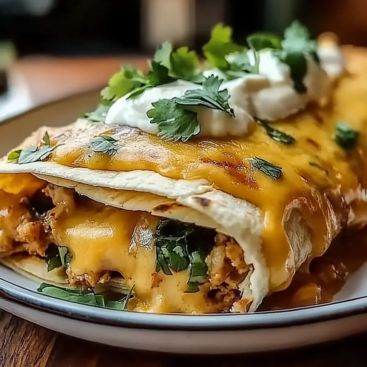 Spicy Hatch Chile Enchiladas