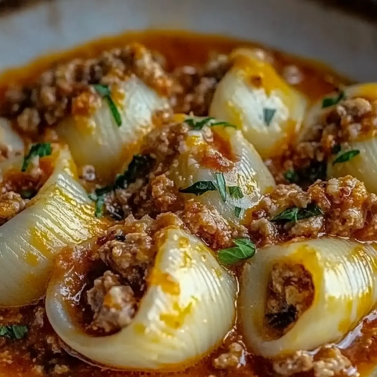 Stuffed Shells with Meat