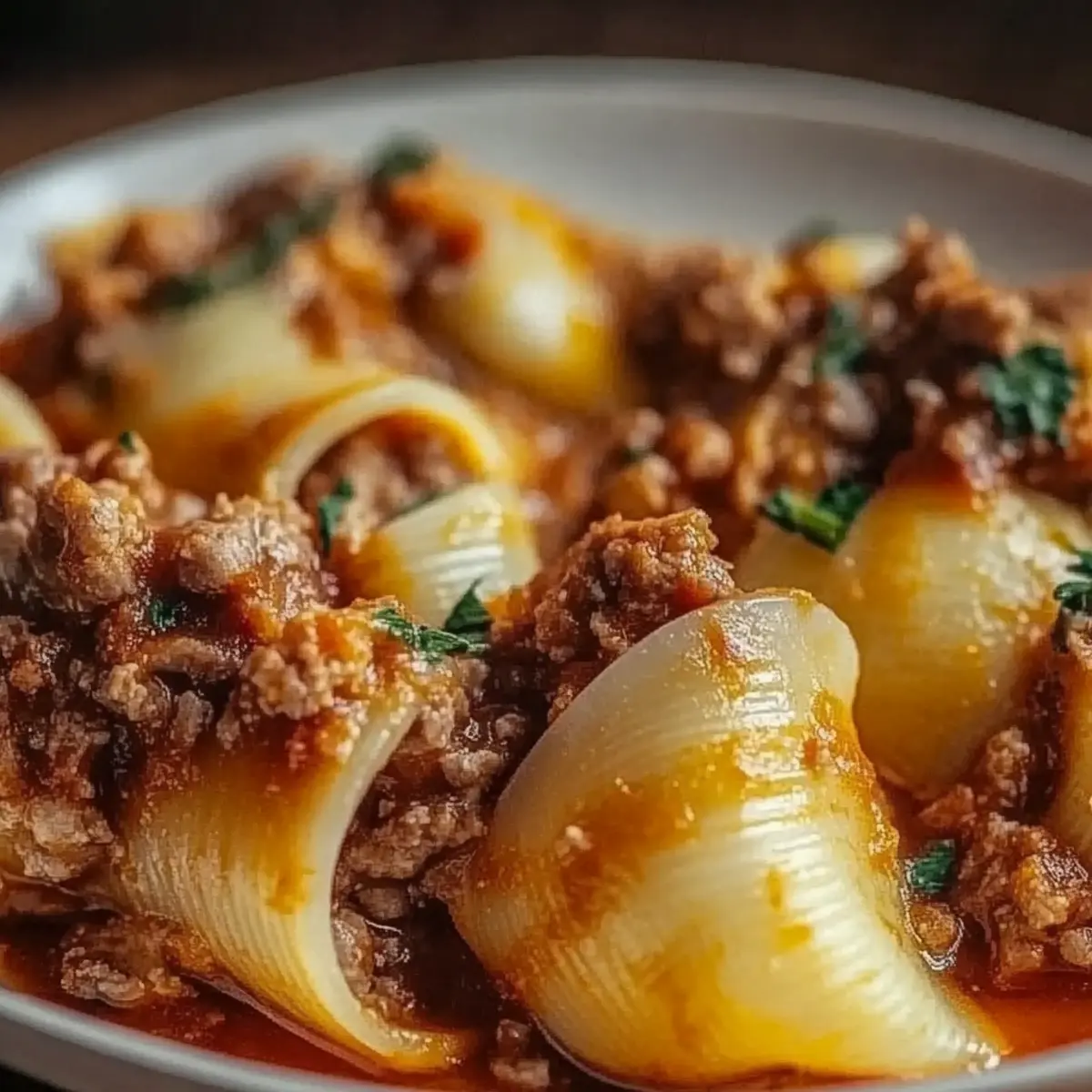 Stuffed Shells with Meat