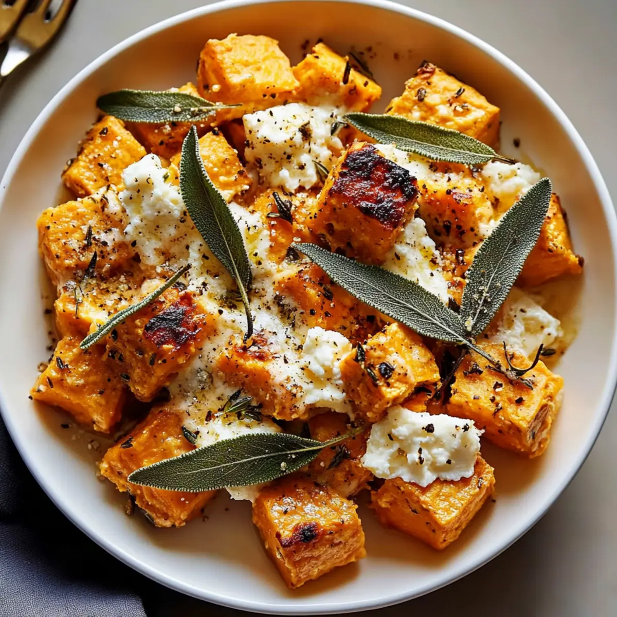 Sweet Potato Goat Cheese Sage